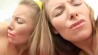 Anal Fingering Action In Hot Lesbian Vid with Two Gorgeous Babes