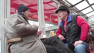 Older guy spends his pension money hiring a hot hooker