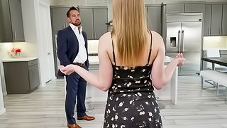 Sensual girl Daisy Stone sucks a fat dick and opens her tight ass