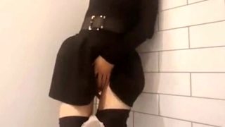 Young Russian teen fingered in toilet