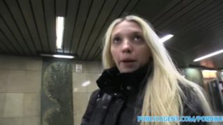PublicAgent Pale Skinny blonde fucked hard by a big cock