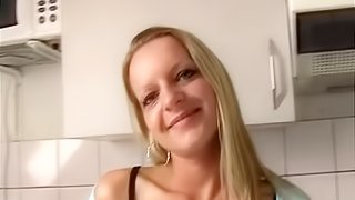 Captivating cougar with a nice ass masturbates until orgasm in the bathroom