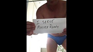 Fag Exposing Himself for Cash Master Randy