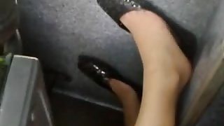 Shoeplay in a bus
