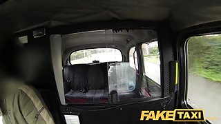 FakeTaxi: Juvenile hotty with large milk shakes tempted by local cabby