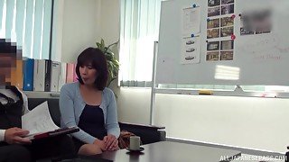 Fucking in the office between a cheating wife and her boss