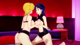 Evangelion — Misato and Ritsuko Threesome(3d Hentai)