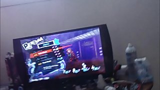 Gamer Girl Gets Fucked While Playing Persona 5