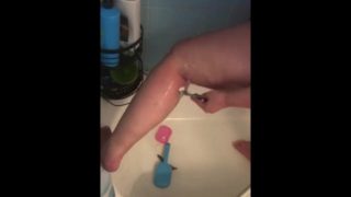 Shower with shaving
