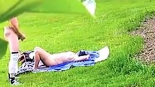 Dickflash - Jerk for nude sunbathing MILF