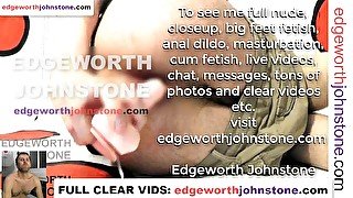 EDGEWORTH JOHNSTONE anal dildo deep in my tight gay asshole CENSORED - Deep ass fucking my butt hard