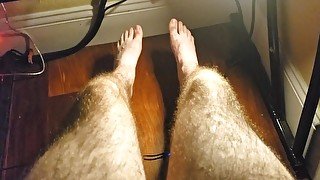 Touching my Hairy legs