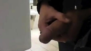 amazing guy cruising in public toilet