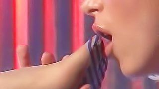 Toe sucking highlights kinky lesbian video
