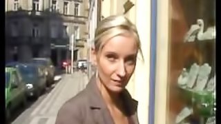 Lovely Czech Blonde Sucking Cock For Money