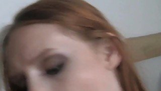 FakeAgent Fiery Red head babe takes first time Creampie in Office