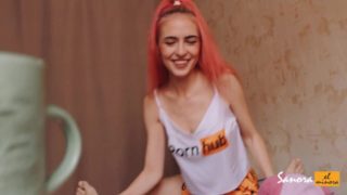 New teen pornhub model gives morning blowjob
