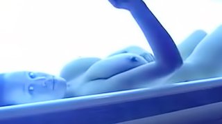 Sexy Pornstar Gets Nude in Tanning Booth