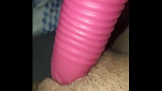 tiny teen has intense orgasm with dildo