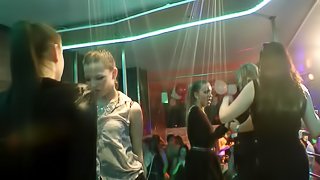Notorious European cock sucking bitches dancing and teasing