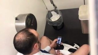 Str8 spy daddy in public toilet part 2