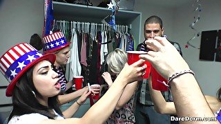 College party turns into an orgy with Nicole Bexley and her friends