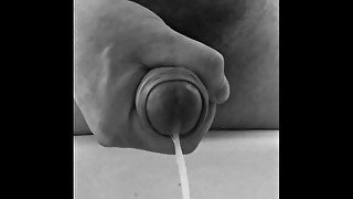 Smashing out a quick work wank…. Ends up with close up of my creamy cum squirts and throbbing cock