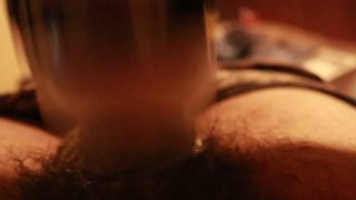 thick black cock moans and talks dity while using a flesh light