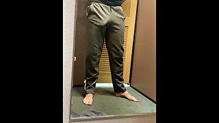 Hunk In Changing Room Gets Hard