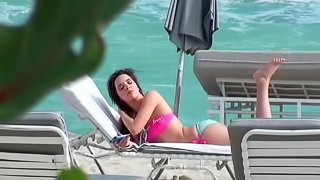 Unbelievable Natalie Heart In Pink Bikini Goes Hardcore In Public