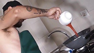 CASTING ALLA ITALIANA - Cock Hungry MILF Mila Ramos Rough Ass Fucking In The Kitchen - AMATEUR EURO