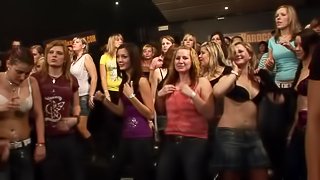 Muscular men fuck party girls