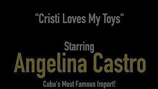 Cuba's #1 Export Angelina Castro Muff Stuffs Hot Cristi Ann!