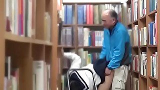 in the public library, everything is possible includes hard sex from behind