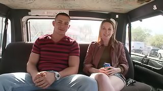 Hot Blonde's Left Breathless Inside The Bang Bus