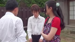 Busty Japanese chick Emiko Ejima dominates a horny guy