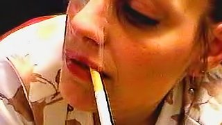Sexy ladies that smoke together on webcam