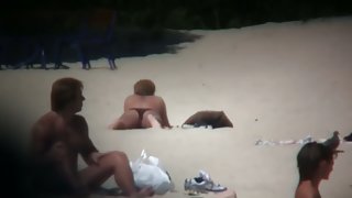 Nice ladies with delicious boobies having fun on the beach