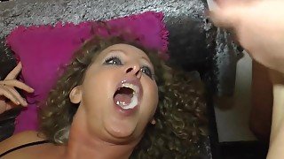 German Cum Party with swallow and multiple creampie gangbang