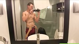 Cute teen Serena Torres porn home video in the bathroom