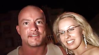 bald guy fuck a girl on the street