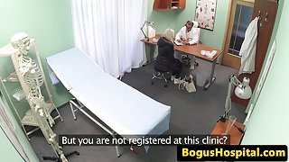 Euro amateur rides doctor before blowjob