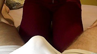 Dry humping in tight jeans cum in pants from a lap dance
