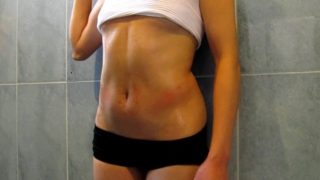 I want oil in my belly massage sexy abs hot girl abs Fantasy of Paula