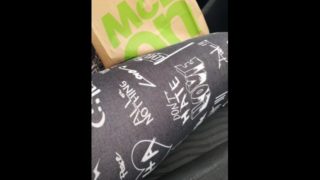 Step mom in leggings fucked in the car by Bulgarian step son without protection 