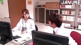 Japanese doctor licking armpit