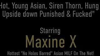 BDSM Loving MILF Maxine X Dominates Her Asian Lesbian Lover Siren Thorn!