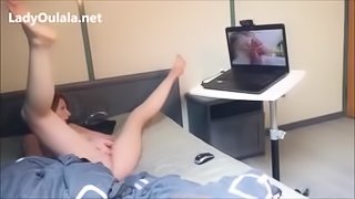 Masturbation en Webcam avec un Fan