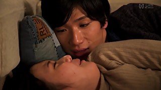 Shy Japanese teen makes out with boyfriend