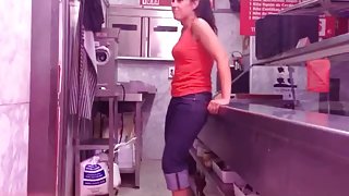 Employees Fuck In The Kitchen On The Job